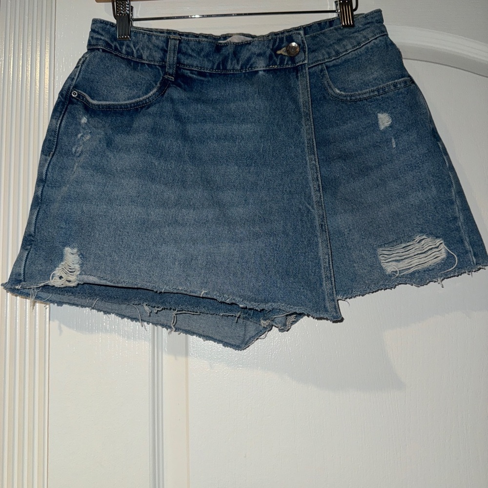 Zara Blue Denim Skort